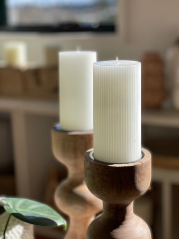 Suave Wood Candleholder