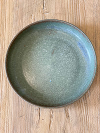 Wabisabi green high edge plate