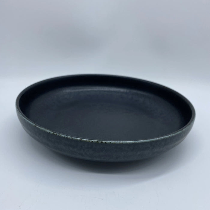 Wabisabi Black High Edged Dinner Plate