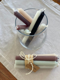 French Dinner Candles – Neutral Palette (Bundle of 7)