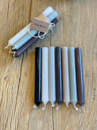 French Dinner Candles – Neutral Palette (Bundle of 7)