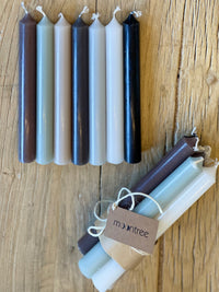 French Dinner Candles – Neutral Palette (Bundle of 7)