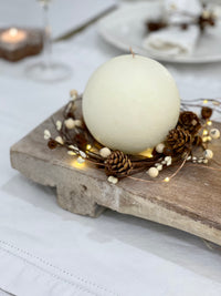 Sphere Candle - Warm White