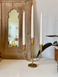 Dax Gold Candelabra and candle Set