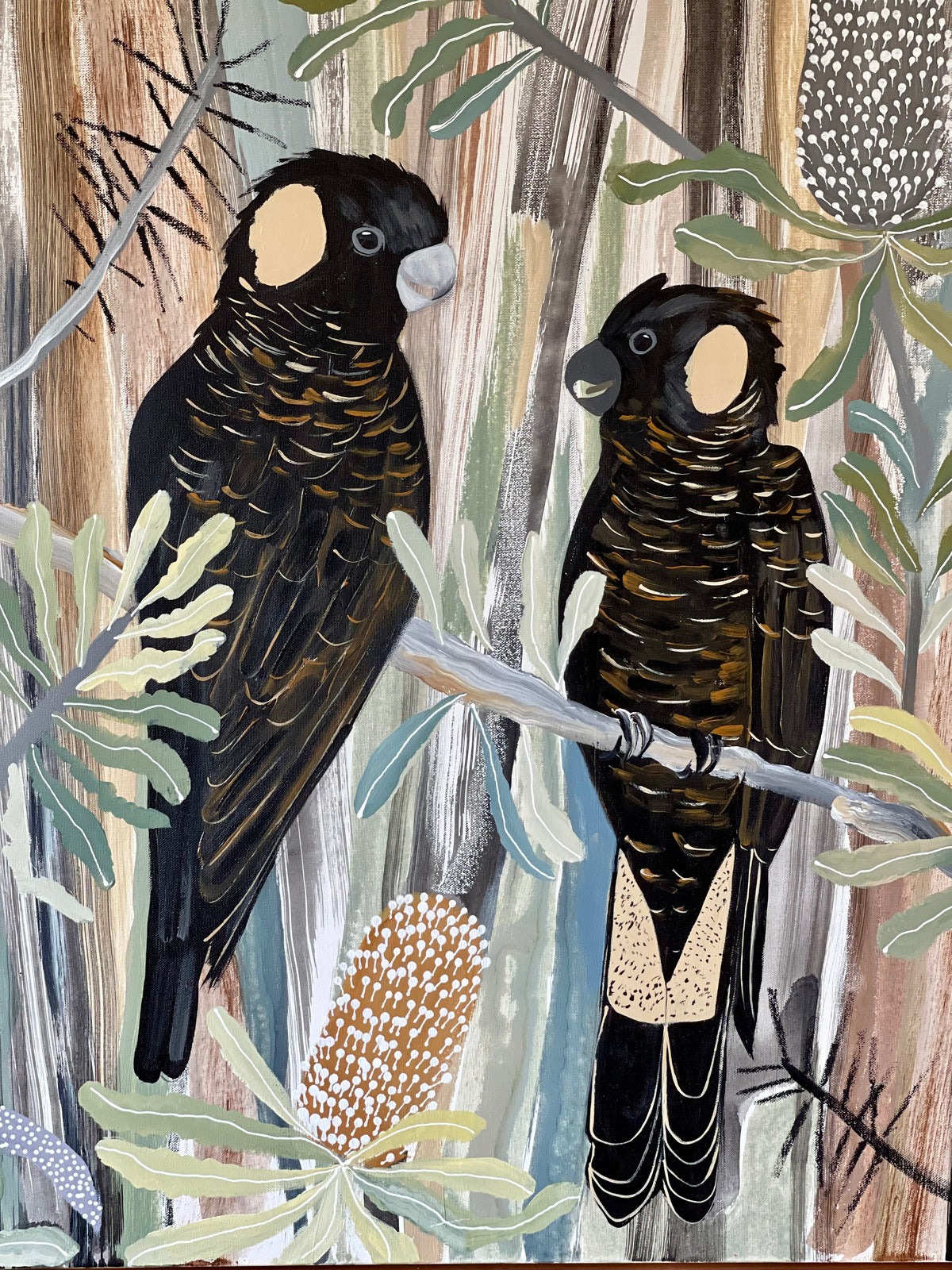 Black Cockatoos in Late Summer