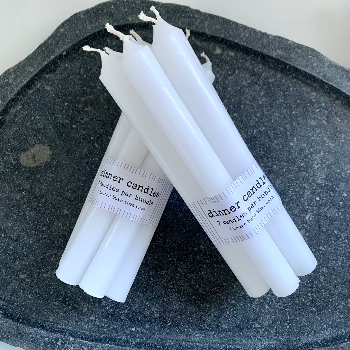 Unscented Dinner Candles