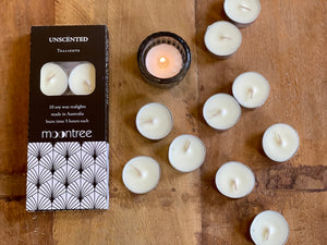 Unscented Soy Tealights 10 pack