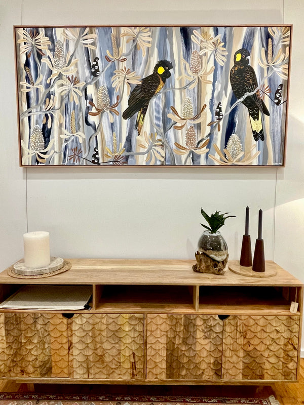 Black Cockatoos in Summer