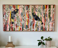 Desert Banksia and Black Cockatoos