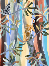 Eastern Spinebills in the banksia