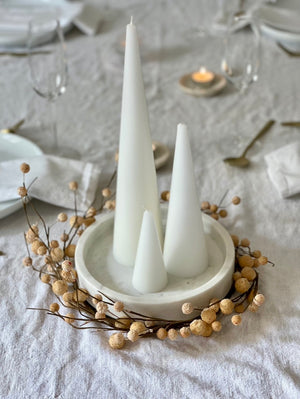 Cone Candle Pure White