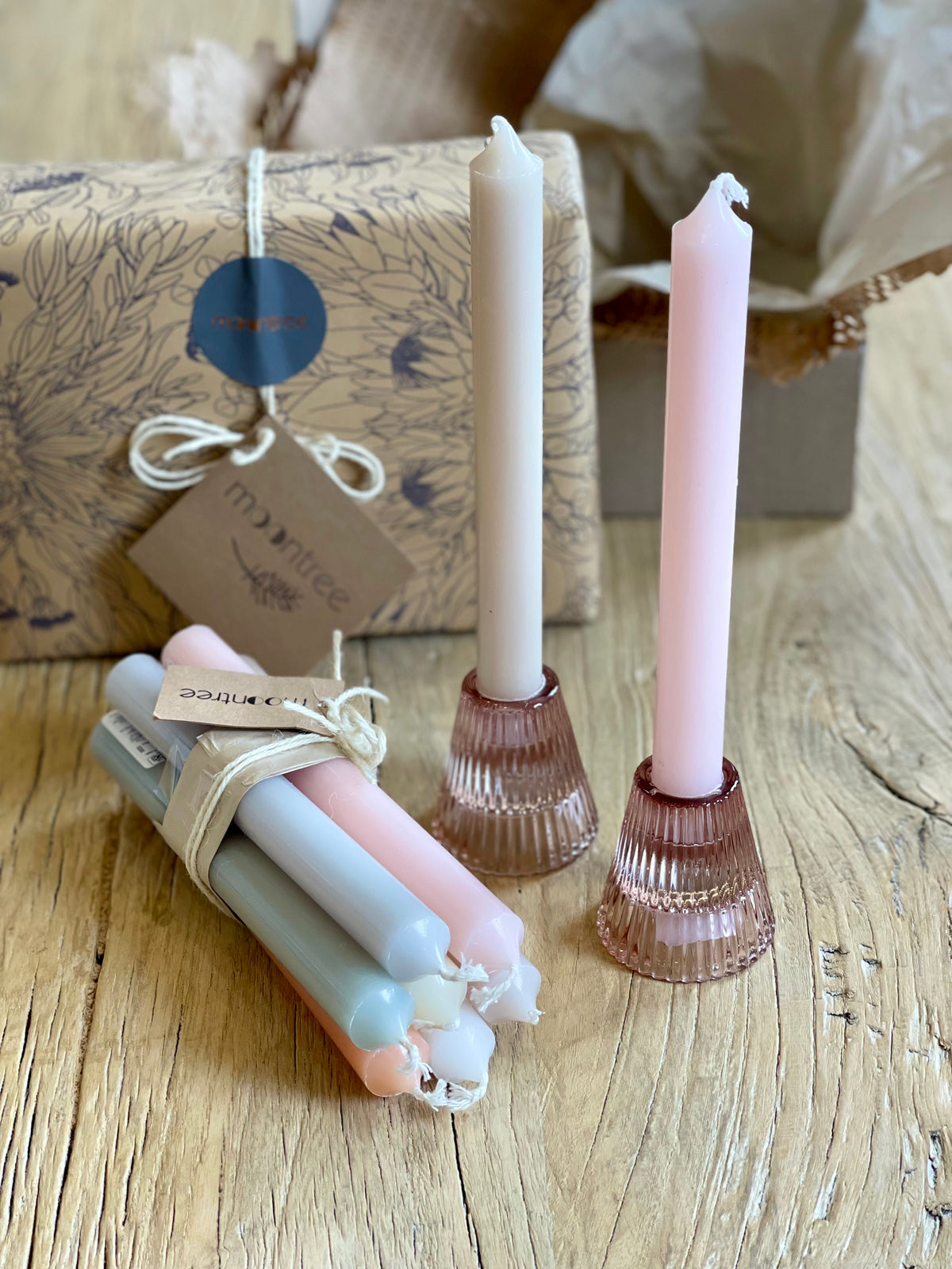Dinner Candle Bundle - Soft Pastel