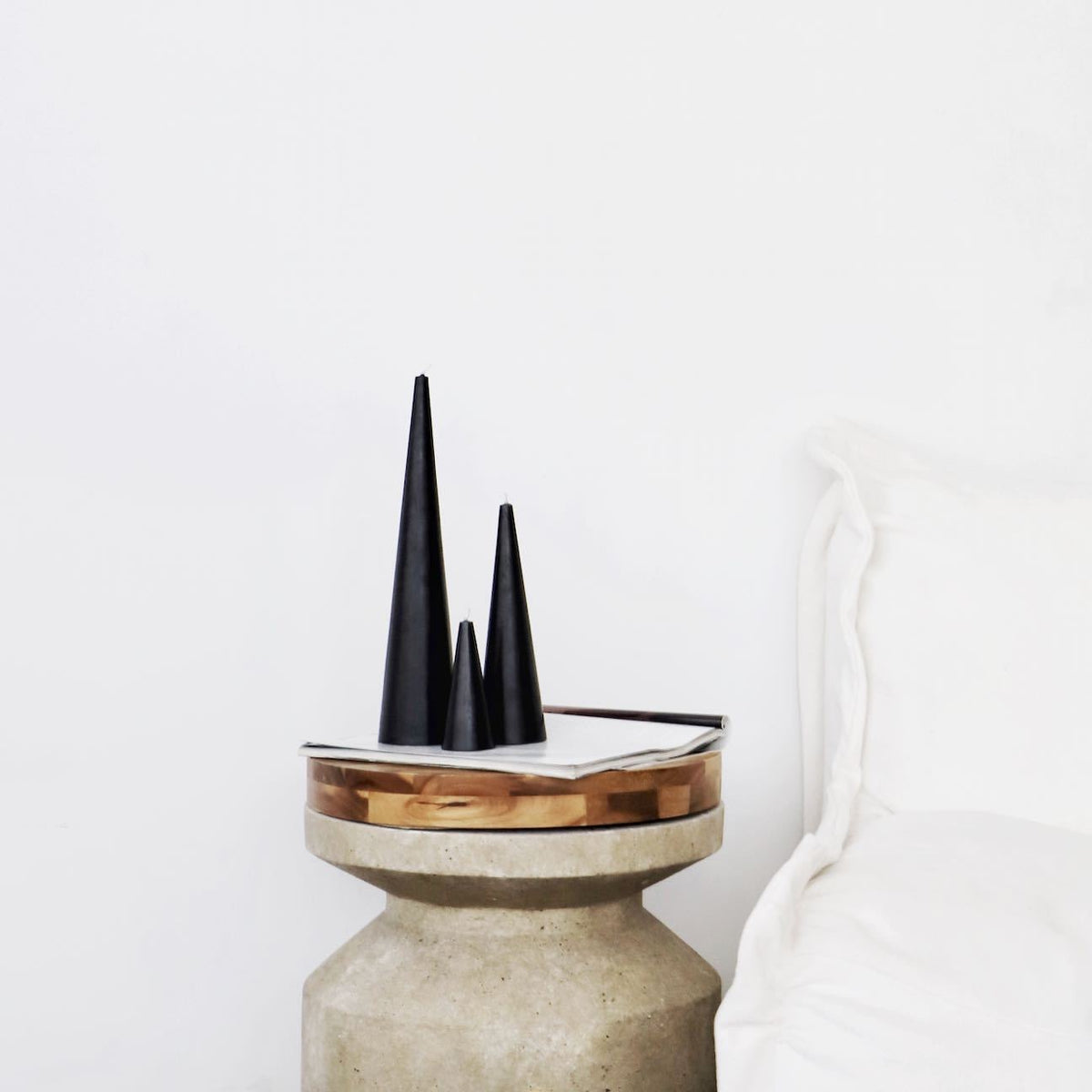 Cone Candle Black