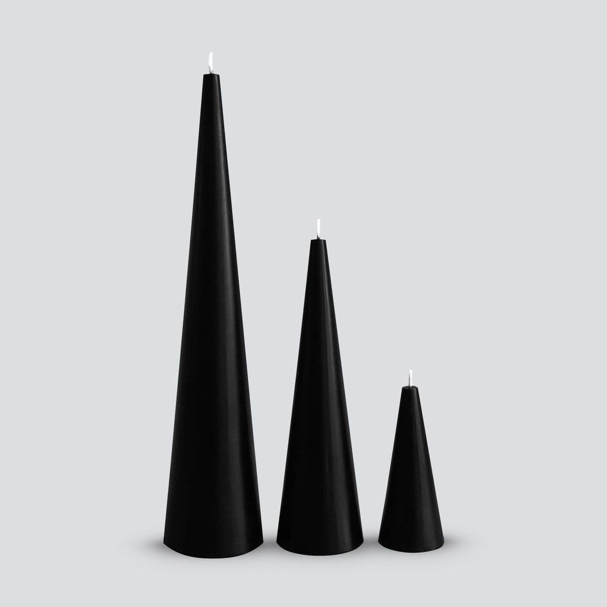 Cone Candle Black