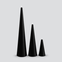 Cone Candle Black