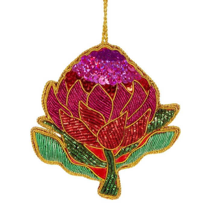 Waratah Sequin Decoration