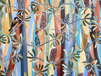 Eastern Spinebills in the banksia
