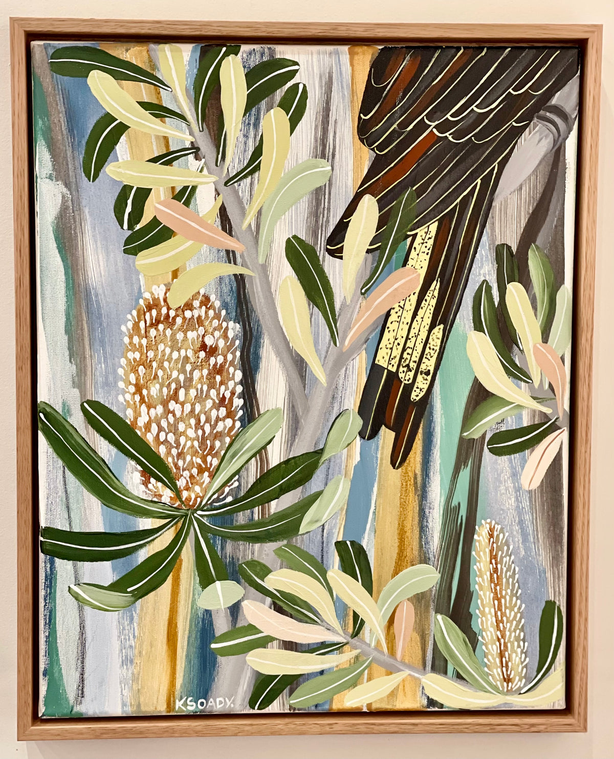 Tail Feathers and Banksia #3