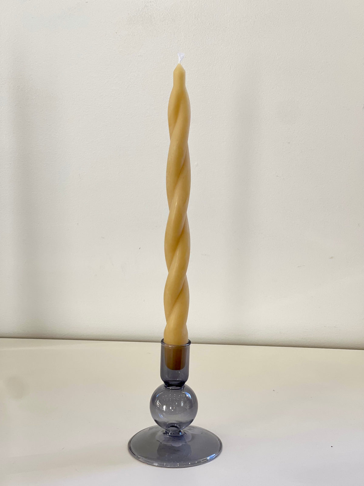 Twisted Beeswax Taper