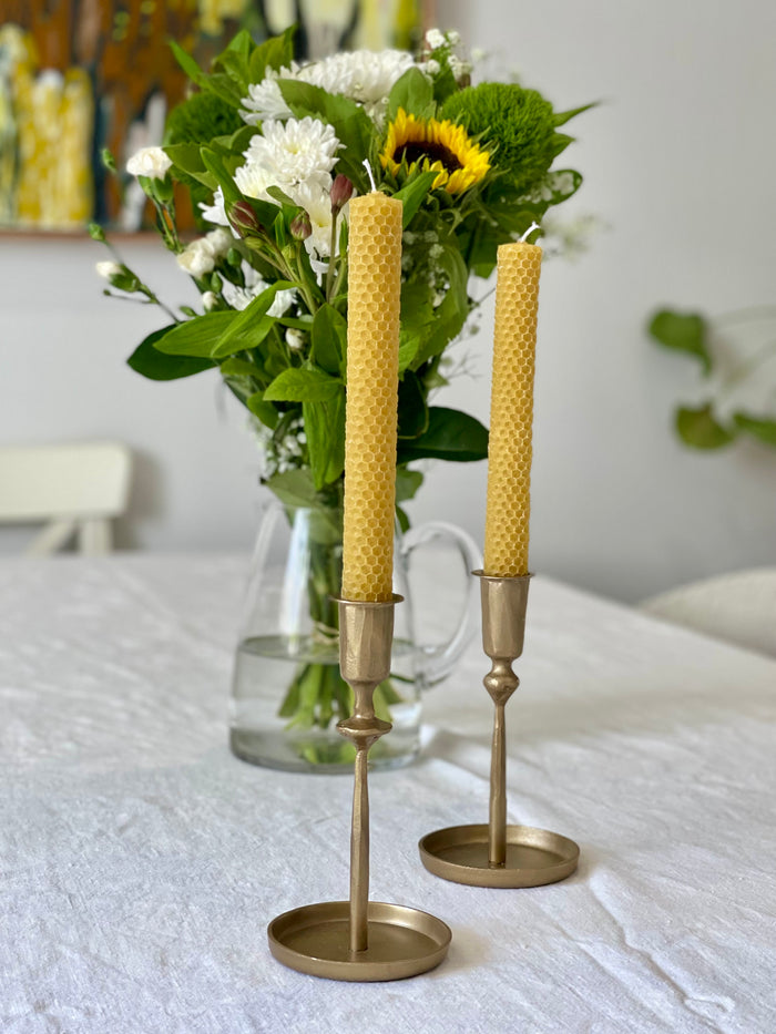 Raine Taper Gold Candlestick