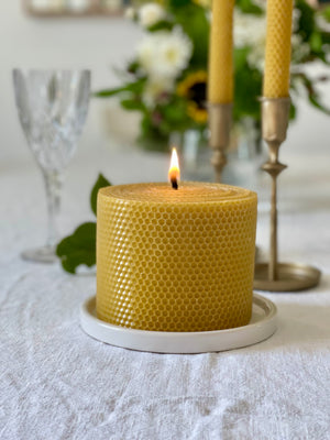 Honeycomb Beeswax Candle Lanterns