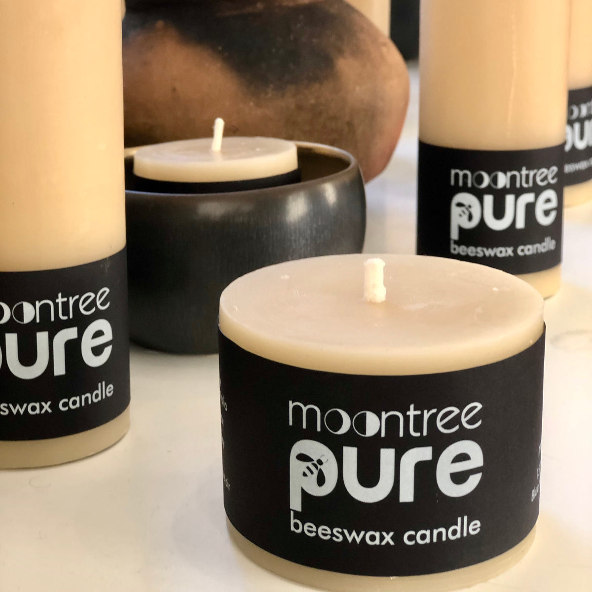 Pure Beeswax Pillar Candles