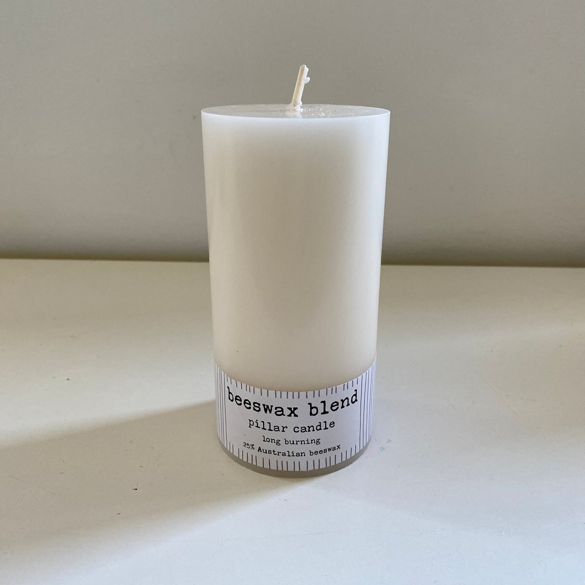 Beeswax Blend Pillar Candles - Ivory