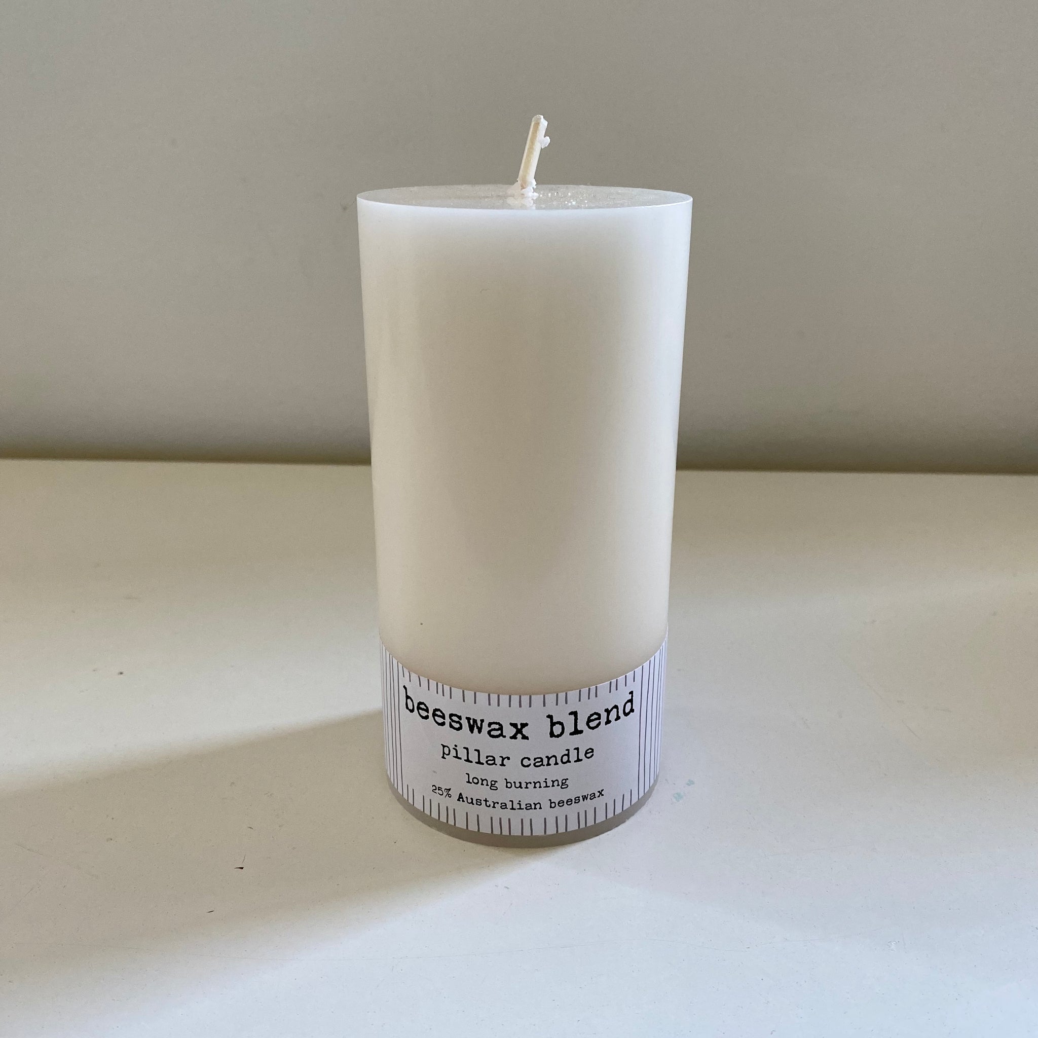 Beeswax Blend Pillar Candles - Ivory - Moontree