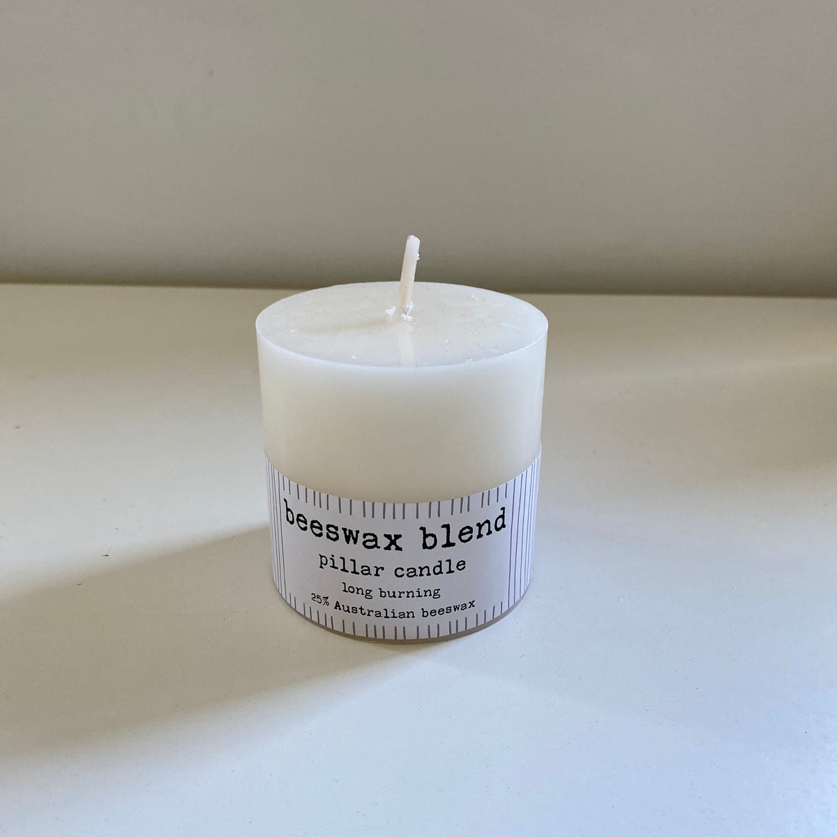 Beeswax Blend Pillar Candles - Ivory