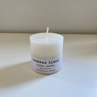 Beeswax Blend Pillar Candles - Ivory