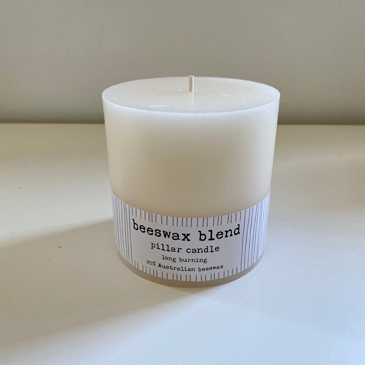 Beeswax Blend Pillar Candles - Ivory