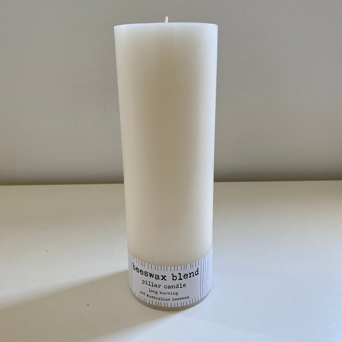 Beeswax Blend Pillar Candles - Ivory