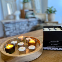 Unscented Tealights- 9 hour