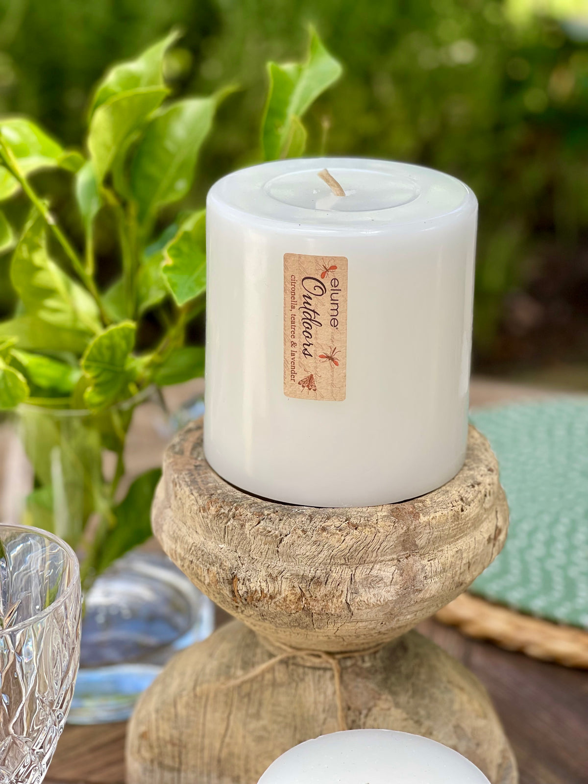 Outdoor Mosquito Pillar Candle