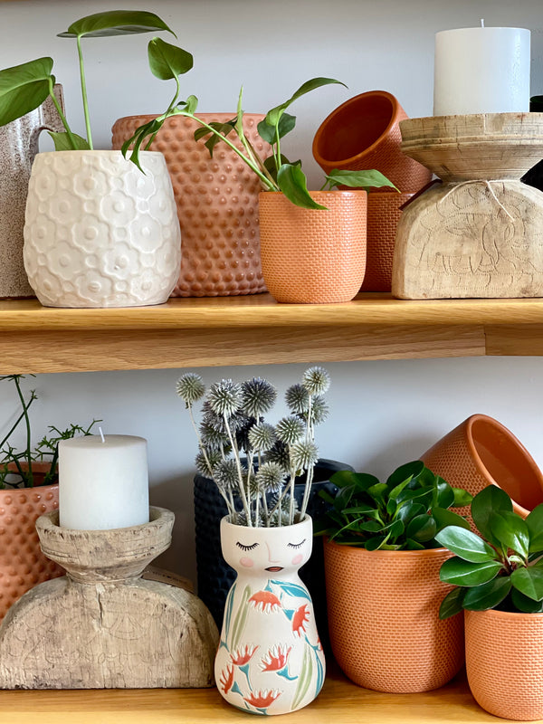 Hobnail Planters Clay