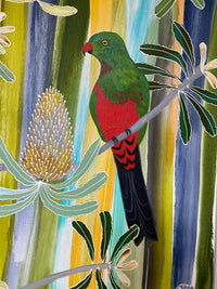 King Parrots in the Banksia