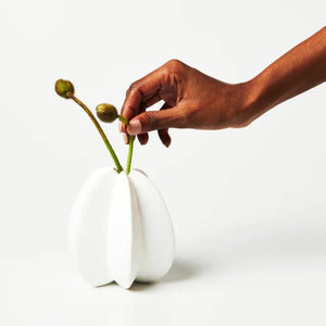 Starfruit Vase White Small