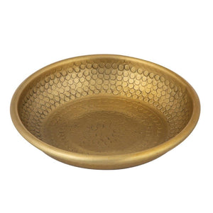 Ravi Candle Plate - Gold