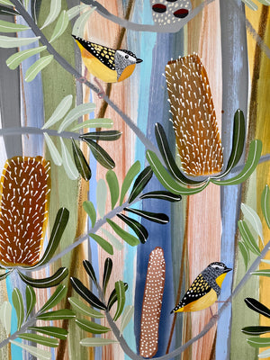 Spring Banksia with Pardalotes